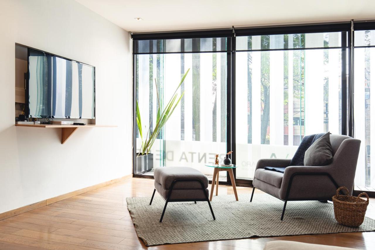 Casai Bright Designer Studio With Balcony In Polanco Mexico By Værelse billede